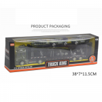 1/48 Scale 1 Set Transporter mudel 6 minipaagiga Mudel Diecast sulamist eemaldatav tagasit&otilde;mmatav m&auml;nguasi Armee roheline simulatsioon s&otilde;jaline 1/48-Size:32.5*8*5.5cm armee roheline v&auml;rv