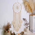 Macrame Dream Catcher Bohemian Leaf rippsein Nordic Decor Boho k&auml;sitsi valmistatud gobel&auml;&auml;nkaunistused kodu elutoa kaunistamiseks