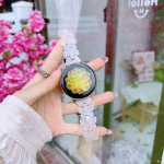 Vaigust kellarihm naistele 20 mm kellarihm Amazfit GTS2/ GTS 3/GTS 2e/GTS 2 mini/GTS4 mini/ Galaxy Watch 4 5 k&auml;ev&otilde;ru jaoks 20mm valge