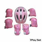 7 tk. komplekt Lapsed poisid T&uuml;drukud Kiiver P&otilde;lve Randmekaitse K&uuml;&uuml;narnukikaitsmed Lapsed Jalgrattas&otilde;idu Uisu Jalgratta Kiivri Kaitse