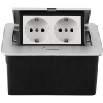 EU/RU/KR h&uuml;pikpistikupesa Sisseehitatud lauapealne pistikupesa Peidetud pistikupesaga lauaarvuti pistikupesa C-t&uuml;&uuml;pi USB-pesaga t&ouml;&ouml;laual Eu - Silver
