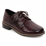Naiste lamedad Oxford kingad Daamide PU-nahast mokassiinid Daamide retro vabaaja Oxford kingad Naiste kingad 4.5 punakaspruun