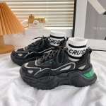 Valged kingad Kevad S&uuml;gis Naiste Paksude Taldadega K&otilde;rgust Suurendavad Vabaaja Jalan&otilde;ud Moodsad Moodsad Naiste Jooksukingad Daamidele 40