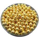 100/50 tk 6/8mm DIY akr&uuml;&uuml;l &uuml;mmargune vaher&otilde;ngas Lahtised helmed kaelakee jaoks K&auml;ev&otilde;ru K&otilde;rvar&otilde;ngad Ehted Aksessuaarid DIY ehete valmistamise aksessuaarid 6mm 100 Pcs kuld