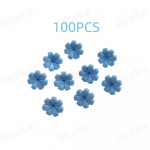 100TK MOC V&auml;rvilised Lilled Ehitusklotsid DIY Kaunid Aiad Tellised M&auml;nguasjad Linnapuumaja Stseen Taimed Aksessuaarid t&uuml;drukutele