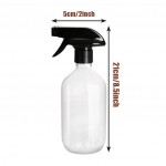 500 ml PET-plastist pihustuspudel uduga, korduvt&auml;idetavad juuksetaimed, isikliku h&uuml;gieeni t&uuml;hi pihusti aiatarbed pruun