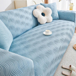 Four Seasons Cream Style elastne diivani kate K&otilde;ik hinna sees universaalne kate kriimustustevastane kassi kate universaalne kattelapp 1 Seat sinine