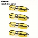 2/4/8tk Meeste &ouml;ise n&auml;gemise prillid s&otilde;iduprillid arvutiraamiga p&auml;ikeseprillid pimestamisvastased v&auml;lisprillid, mida saab k&auml;sitseda &ouml;&ouml;sel kalap&uuml;&uuml;gil, spordiprillid, juht 4pcs