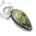 Prehnite Gemstone Handmade 925 Sterling Silver Gift Jewelry Pendant 1.97 d9d27