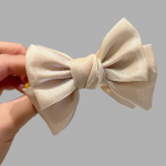 &Otilde;rn Velvet Bow Bun Juukseklamber Suur esmaklassiline juukseklamber French Pearl Back juukseklamber