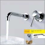 Vannitoa mustkuldne segistikomplekt T&auml;isvasest seinasegisti kraanikauss Peidetud kraanikaussisegisti kuuma- ja k&uuml;lmakraanid Chrome plated