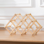 1 tk Elutuba Baar Hoiukapp K&ouml;&ouml;k Puidust veiniriiuli vitriin-alus Korraldaja Retro