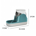 3,8L suure mahutavusega koeras&ouml;&ouml;tja automaatne koera veejaotur, l&auml;bipaistev lemmikloomatoidu hoiukoht kassidele koertele lemmikloomajooturi jaotur Water sinine