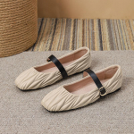 Naiste balletikingad Mary Jane'i kingad, ruudukujulised, kinnise varbaga, riietatud, libisevad jalutusk&auml;snad naistele vabaaja Mary Jane'i jalan&otilde;ud reguleeritava pahkluu rihmaga 35 must