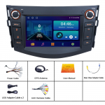 2+64G Android 13 autostereo Toyota RAV4 2006-2012 7-tolline puutetundlik raadio koos Carplay Android Auto GPS Mirror Linkiga Androidi/iOS WiFi jaoks 4-core 1+32 carplay