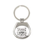 British Longhair - keychain with a cat, keychain with a print, personalized pendant from the Art-Dog brand