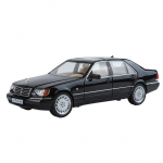 1/24 Benzs W140 S320 SEL Sulam Klassikaline Vanaauto Mudel Diecast Metall Retro Auto S&otilde;idukite Mudel Heli Valgus Kollektsioon Laste M&auml;nguasi Kingitus must