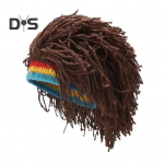 Uus saabunud Rasta parukas m&uuml;ts Unisex Hip Hop punutud Cosplay peom&uuml;ts Jamaica k&auml;sitsi valmistatud m&uuml;ts Reggae rastapatsid Africa Roots parukas pruun