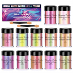 Mica pulber 12 v&auml;rvimuutvat pigmenti K&uuml;llastunud kroompigment epoks&uuml;vaigust kunsti jaoks K&uuml;&uuml;nemaali tarvikud Maalimisvahend A