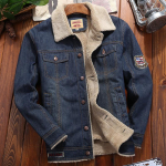 Denim-puuvillast riided meestele sametist Korea versioon mood vabaaja rinnamikrofoniga soojad puuvillast riided meestele 3XL