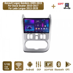 Androidi autoraadio Renault Logan Sandero 2009&ndash;2015 multimeediumipleieri peakomplekti stereo-GPS-i navigatsioonis&uuml;steemi jaoks BT WIFI 1+16 GB 1+16GB