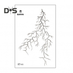 Halloweeni ajutised t&auml;toveeringud kleebised, punased t&auml;toveeringud, mida on lihtne peale kanda v&otilde;ltsitud t&auml;toveeringud veekindlad peokaunistused B