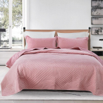Crystal Velvet lamineeritud puuvillane voodikate Tepitud Euroopa vabaaja kate Kodu voodipesu 220*240cm roosa