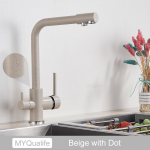 Matt must messing puhas vesi k&ouml;&ouml;gisegisti kahe k&auml;epidemega kuum ja k&uuml;lm joogivesi 3-suunaline filter k&ouml;&ouml;gi puhastatud segistid