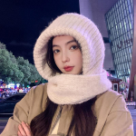 Palus pehme talvenokam&uuml;ts, kaela- ja n&auml;omask Mugav k&otilde;rvakaitse &uuml;hes t&uuml;kis m&uuml;tsisall, naiste paks soe ratsam&uuml;ts one size