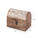 K&auml;sit&ouml;&ouml;komplekt 2 puidust dekoratiivset kaunistust Kingikarp Aardekirst 22,86cm beige