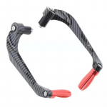 Mootorratta alumiiniumsulamist juhtraud Piduri hoob K&auml;ekaitse Kaitsja Modifikatsioonitarvikud K&auml;ekaitse punane