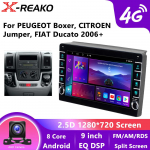 Android auto helis&uuml;steem Fiat Ducato Citroen Jumper Peugeot Boxer 2005-2023 M&auml;ngija, Multimeedia Video, GPS Navigatsioon, 4G 8-tuumaline Carplay 2 8 core 4GB+64GB