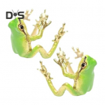 1 paar puukonna k&otilde;rvaklambrid Realistliku looma kujuga galvaniseeritud poleeritud ani-libisemine, l&auml;bistamata sulamist peo&uuml;ritused igap&auml;evaselt kantavad k&otilde;rvar&otilde;ngad sinine