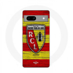 Coque Maniacase pour Google Pixel 7a rcl lens original jaune et rouge