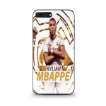 Coque Maniacase pour iPhone 8 Plus Kylian Mbappe Real Madrid wallpaper celebration
