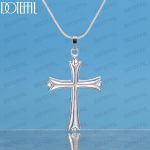 925 h&otilde;bedast klassikaline ripatsiga kaelakee Moodsad pulmaehted S-40CM