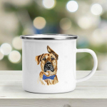 Armsad koerad tr&uuml;kiga emailkruusid Personaliseeritud kruus &Otilde;llematkakruus Kohvitassid Ebatavaline teetass S&otilde;prade kruusid Sublimatsioonkruusid Cupshe 360ml