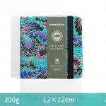 100% puuvillane ruut akvarellpaberist raamat 12cmx12cm(4,7x4,7 tolli )24 lehte 300g (140 naela) Kunsti joonistuspaberi visandiraamat 12cmx12cm