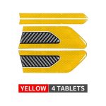 2 tk/komplekti auto helkur veoauto ohutuse hoiatuslint auto ukse kaitse kaitseraua kokkup&otilde;rkevastased ribad turvalise helkuri kleebised punane