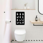 Lihtne eklektiline peoteemaline vintage-stiilis metallist dekoratiivne k&auml;sit&ouml;&ouml;silt kodu-, talu-, aia- ja garaažiseina kaunistuseks 20x30cm