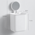 Hambaharja seinale kinnitatav hoidik Hambapasta Suutops Veekindel hoidik puurivaba Vannitoa hoiustamisriiul Kaasaskantav Rack Korralda valge