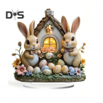 Lihav&otilde;ttemuna j&auml;nku ornament 2D lame akr&uuml;&uuml;lkaunistus Multikas j&auml;nes v&auml;rviline munade t&ouml;&ouml;laua ornament raamaturiiulile mantel TV alus C