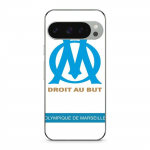 Coque de t&eacute;l&eacute;phone - MANIACASE - Google Pixel 9 Pro XL - Souple - Noir - Logo OM Olympique de Marseille must