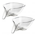 2 tk. Multifunktsionaalne &auml;ravoolukorv &auml;ravoolutilaga Eemaldatava toidukvaliteediga plastist puu- ja juurviljade &auml;ravooluava pesukauss kraanikauss, konteiner K&ouml;&ouml;k