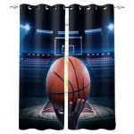 Tasuta kohaletoimetamine Odav Poiste Spordikorvpalliv&auml;ljakMoodne Aknakardin elutuppa Magamistuppa Kaunistus Kodutekstiil Kardinad 2 tk W50 X H130(CM)X2&Hook