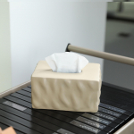 Ceramic Holder for Facial Tissue Storage in Living