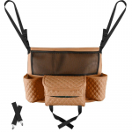 Autoistme hoiukott PU-nahast autoistme keskmine kast ripptasku auto hoidiku hoidmiseks k&auml;ekoti salvr&auml;tiku jaoks must