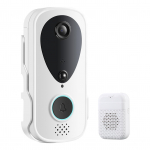 Nutikas uksekella helisev uksekaamera TY rakendus Juht infrapuna &ouml;ine vaatamine Kaheribaline WiFi juhtmevaba video must