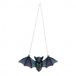 Nahkhiirte rippuv ornament Halloweeni nahkhiired p&auml;ikesep&uuml;&uuml;dja ​​ornament jube loomalik akr&uuml;&uuml;lklaasist seinakaunistus Black