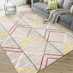 Elutuba Magamistoa Geomeetria Vaip Libisemisvastane P&otilde;randamatt Pehme P&otilde;hjamaade Luksus Vaip Kodukaunistus 80*160cm